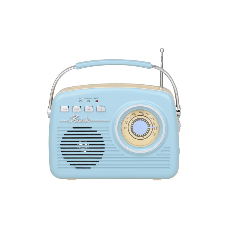 HAUT-PARLEUR BLUETOOTH ET RADIO FM AKAI ER68B / BLEU - photo 2