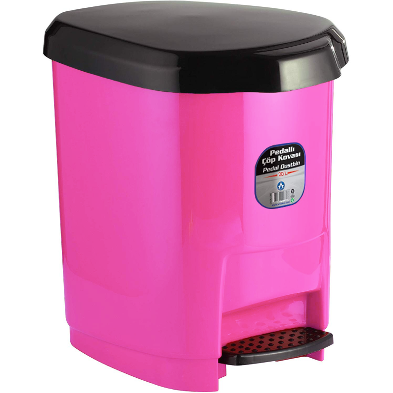 CORBEILLE A PAPIER ARK 1580 AVEC PEDAL / 20 LITRES / ROSE - photo 1