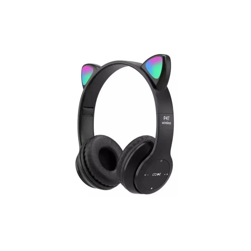 Casque-Micro Bluetooth P47 / Noir - photo 1