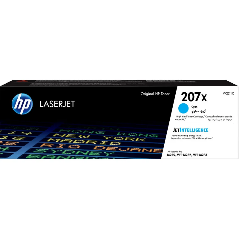 Cartouche de toner HP 207X Cyan LaserJet originale / W2212X - HP - photo 1