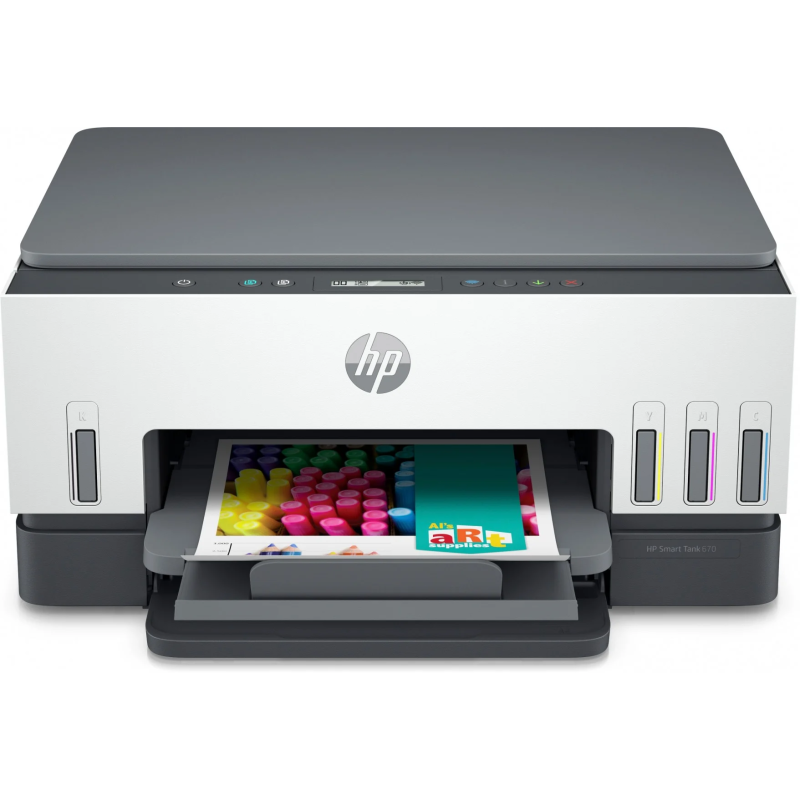 Imprimante tout-en-un HP Smart Tank 670 + 6 Bouteilles D'encres - HP - photo 1