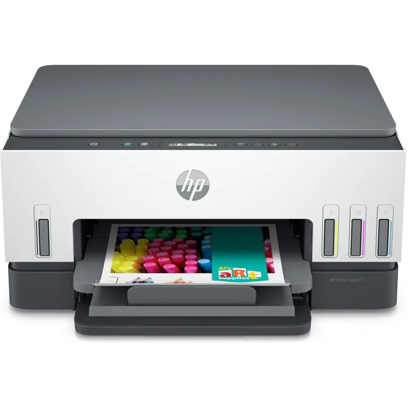 Imprimante tout-en-un HP Smart Tank 670 + 6 Bouteilles D'encres