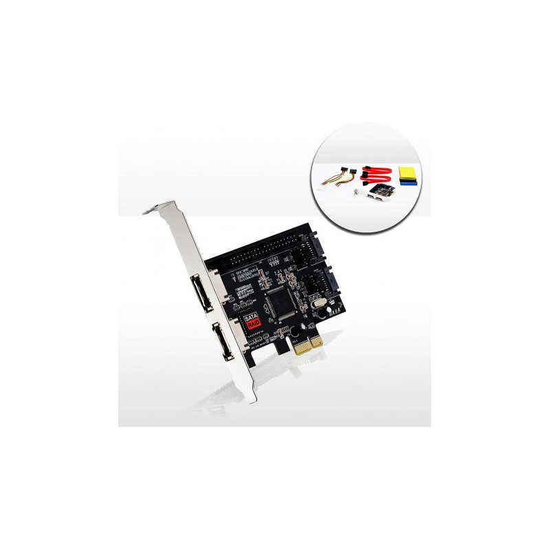 Carte PCI-E avec 2 ports SATA 1ports IDE - photo 2