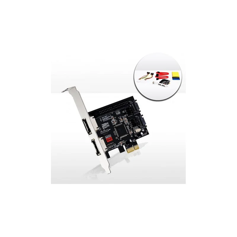 Carte PCI-E avec 2 ports SATA 1ports IDE - photo 2