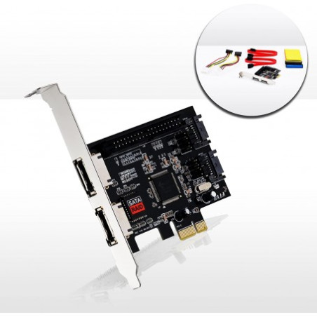 Carte PCI-E avec 2 ports SATA 1ports IDE - photo 5