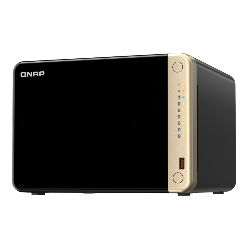 Serveur NAS QNAP TS-664-8G / INTEL CELERON N5095 / Noir - Intel - photo 2