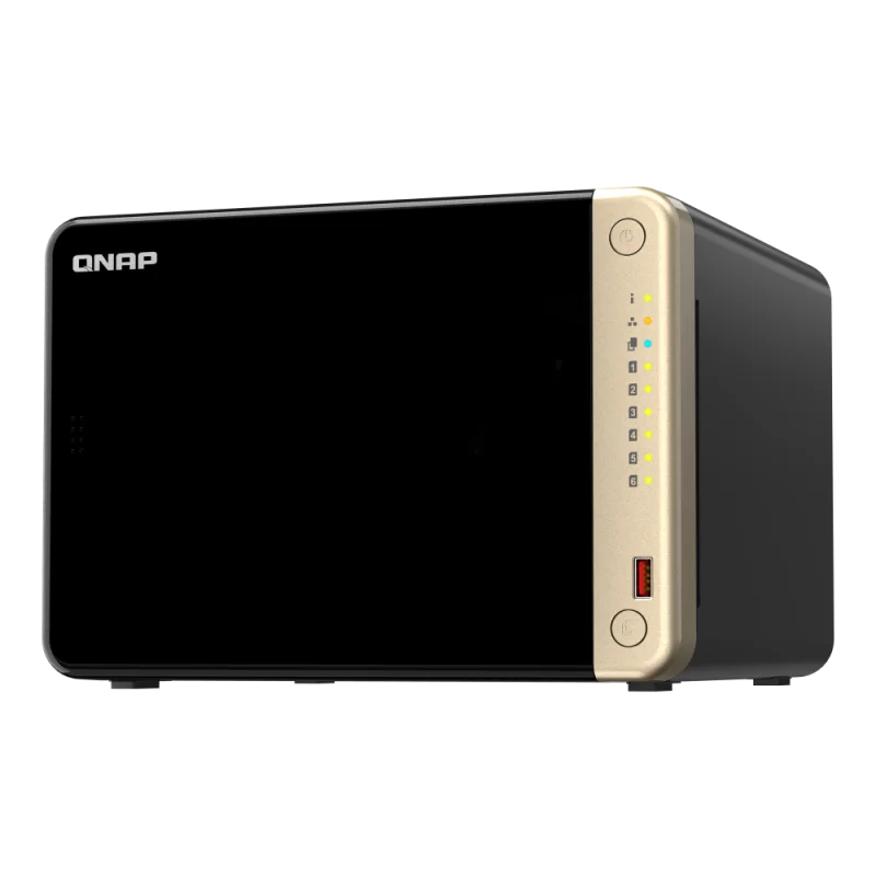 Serveur NAS QNAP TS-664-8G / INTEL CELERON N5095 / Noir - Intel - photo 2