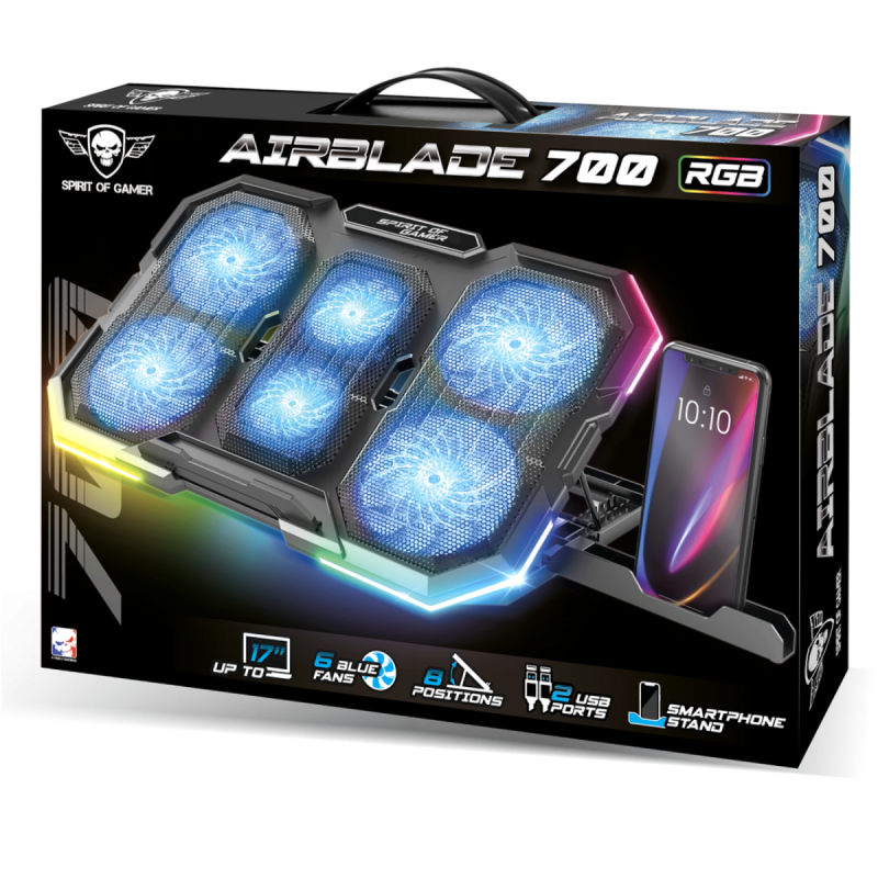 Refroidisseur Spirit of Gamer AirBlade 700 RGB / NOIR - Spirit of Gamer - photo 4