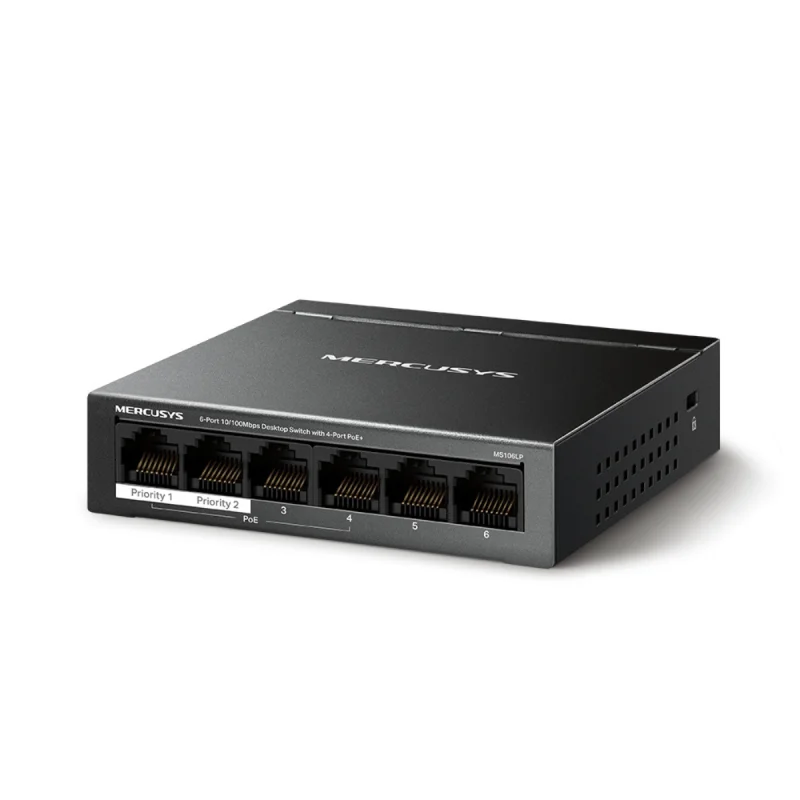 Switch De Bureau Mercusys MS110P / 10 ports 10/100 Mbps avec PoE+ 8 ports - photo 2