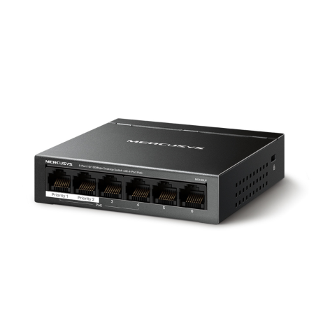 Switch De Bureau Mercusys MS110P / 10 ports 10/100 Mbps avec PoE+ 8 ports - photo 6