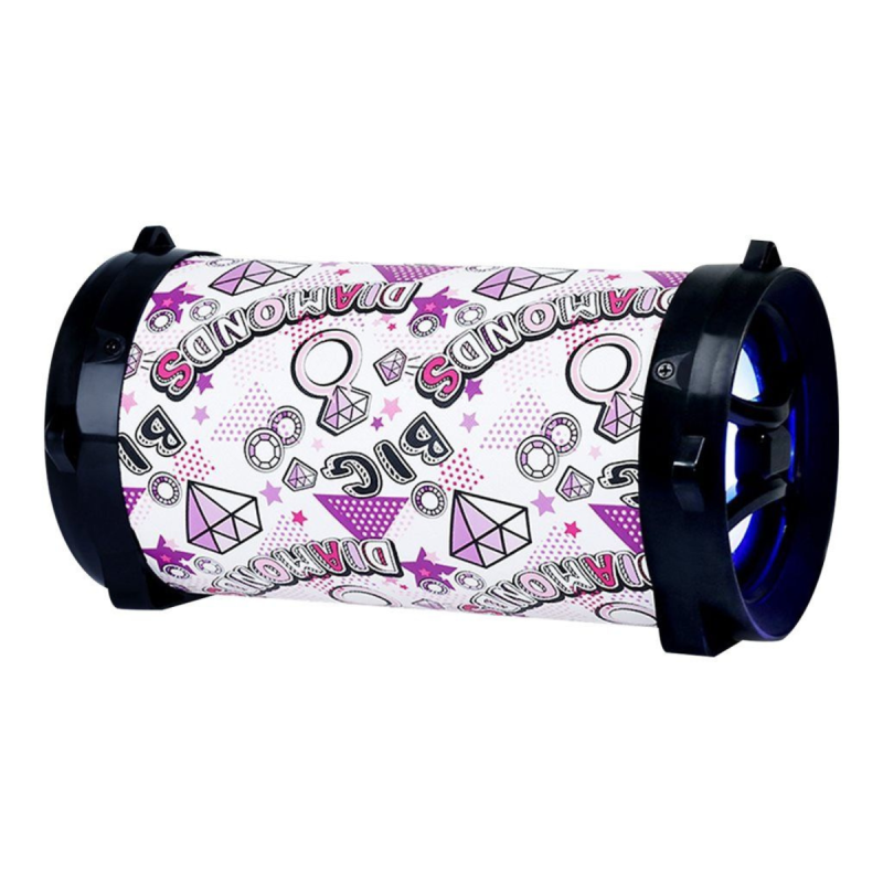 Haut-Parleur Sans Fil AKOR Tube HP670P / 10 W / Bluetooth  / Blanc - photo 1