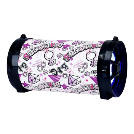 Haut-Parleur Sans Fil AKOR Tube HP670P / 10 W / Bluetooth  / Blanc - photo 3