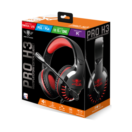 Casque Gaming Spirit of Gamer PRO-H3 / Rouge - Spirit of Gamer - photo 8