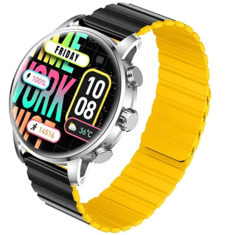 MONTRE CONNECTÉE Kieslect Smart Calling Watch Kr2 / Noir Avec Casque Bluetooth P9 Noir - photo 4