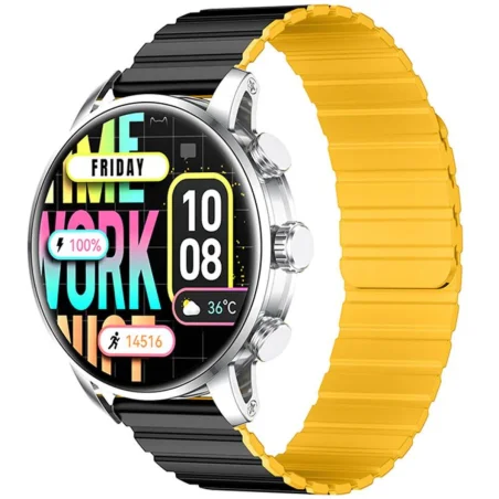 MONTRE CONNECTÉE Kieslect Smart Calling Watch Kr2 / Noir Avec Casque Bluetooth P9 Noir - photo 7