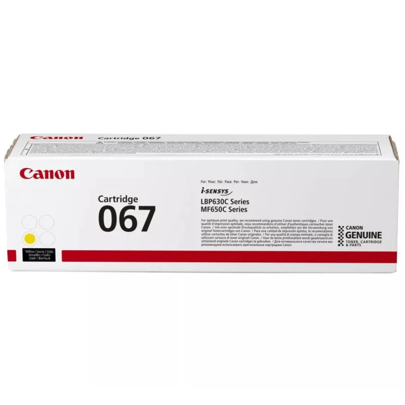 Toner Originale Laser Canon 067 / Yellow / 1250 Pages - Canon - photo 1