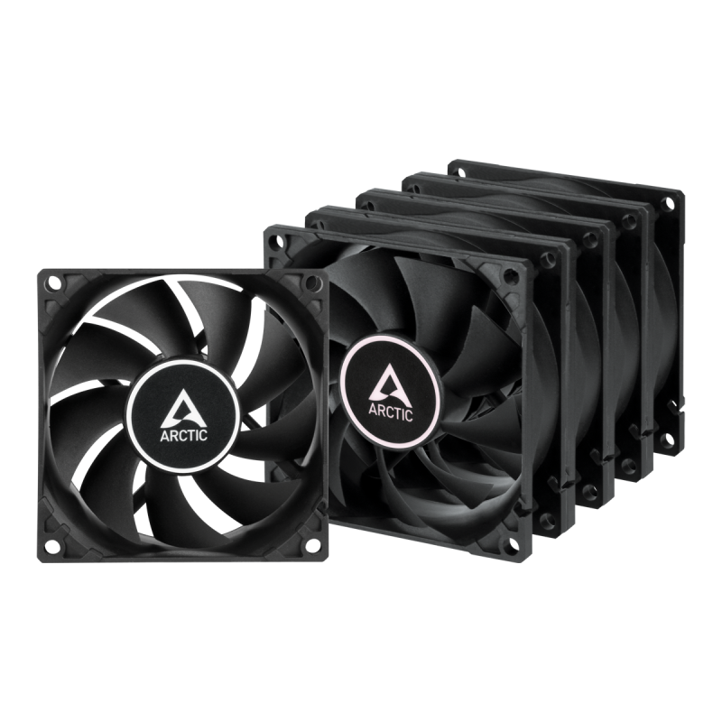 Ventilateur de boîtier Arctic F8 80 MM / 5 Pièces / Noir - photo 1