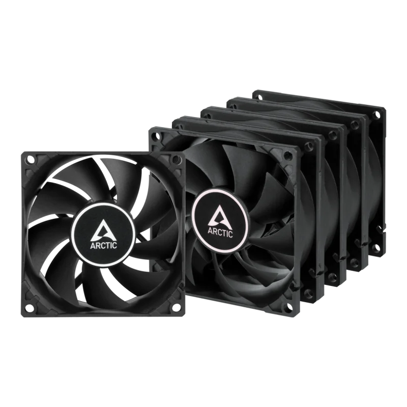 Ventilateur de boîtier Arctic F8 80 MM / 5 Pièces / Noir - photo 1