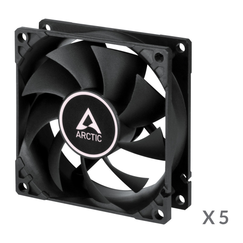 Ventilateur de boîtier Arctic F8 80 MM / 5 Pièces / Noir - photo 2