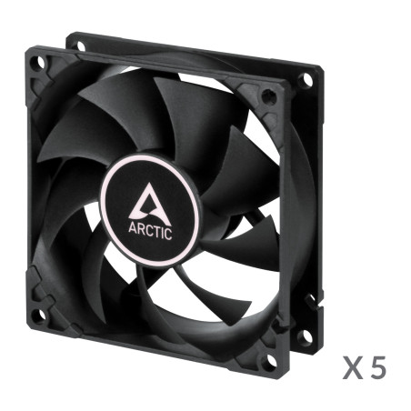 Ventilateur de boîtier Arctic F8 80 MM / 5 Pièces / Noir - photo 8