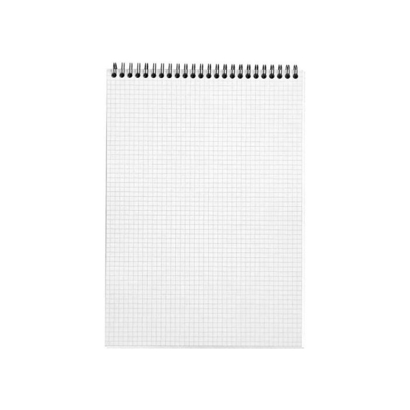 BLOC NOTE WIRO KO A5 / 100 PAGES 5X5 / COUVERTURE EN CARTON / 80G - photo 1