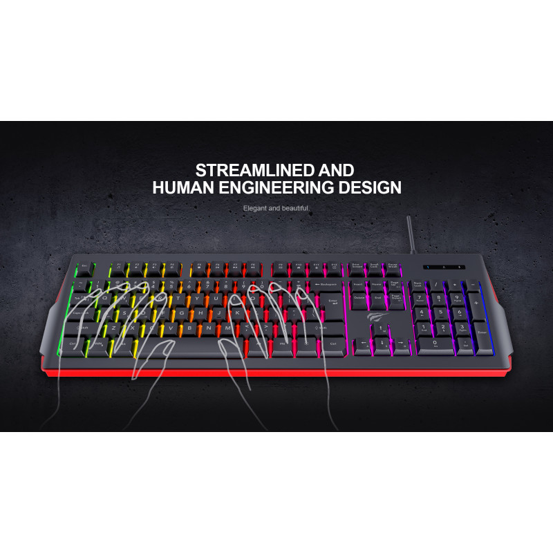 Clavier GAMER HAVIT KB866L / RGB Rétroéclairé - photo 7