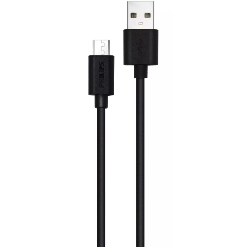 Câble USB Vers micro-USB Philips 1.2 m / Noir - Philips - photo 1