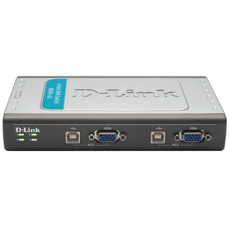 DKVM-4U Switch 4 ports clavier-écran-souris avec câbles intégrés USB - photo 2