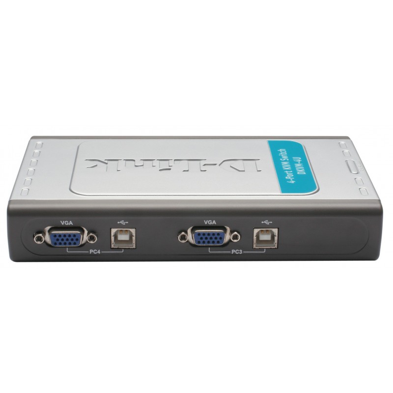 DKVM-4U Switch 4 ports clavier-écran-souris avec câbles intégrés USB - photo 3