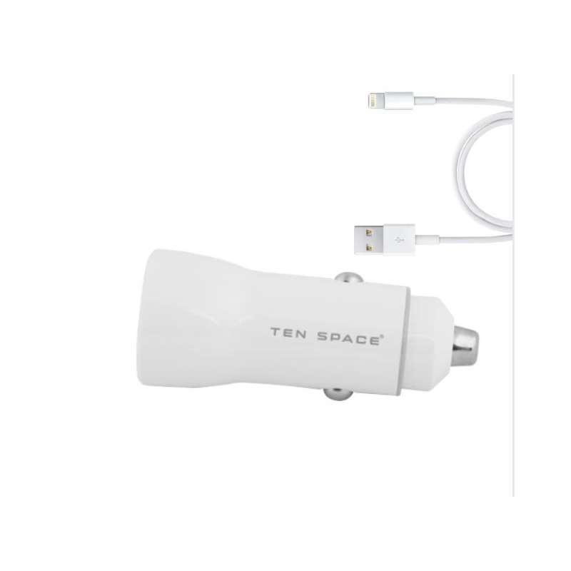 CHARGEUR DE VOITURE FAST CHARGE USB A +CABLE LIGHTNING / 38W - photo 2