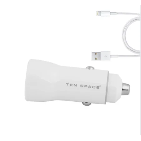 CHARGEUR DE VOITURE FAST CHARGE USB A +CABLE LIGHTNING / 38W - photo 3