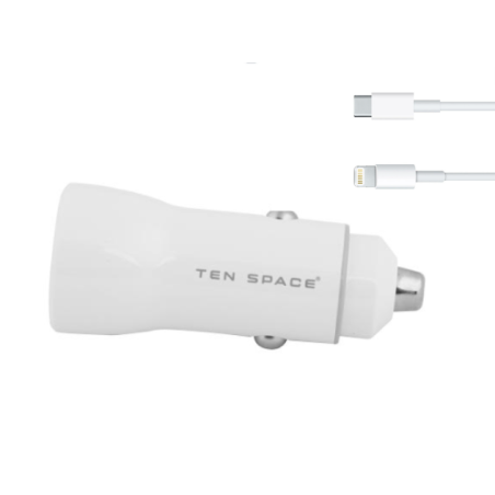 CHARGEUR DE VOITURE FAST CHARGE +CABLE C / LIGHTNING - photo 3