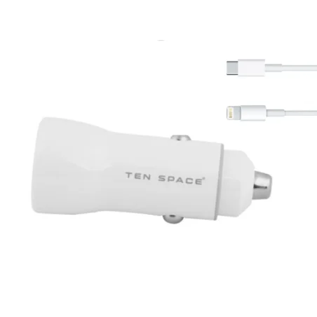 CHARGEUR DE VOITURE FAST CHARGE +CABLE C / LIGHTNING - photo 3