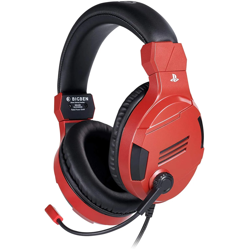 CASQUE MICRO GAMER POUR PS4, PC, MAC ET APPAREILS MOBILE OFFICIEL SONY V3 / Rouge - Sony - photo 1