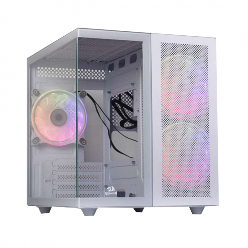Boîtier Gamer REDRAGON PAGOS 2 GC-580 M-ATX / 3 FAN ARGB / Blanc - Redragon - photo 1