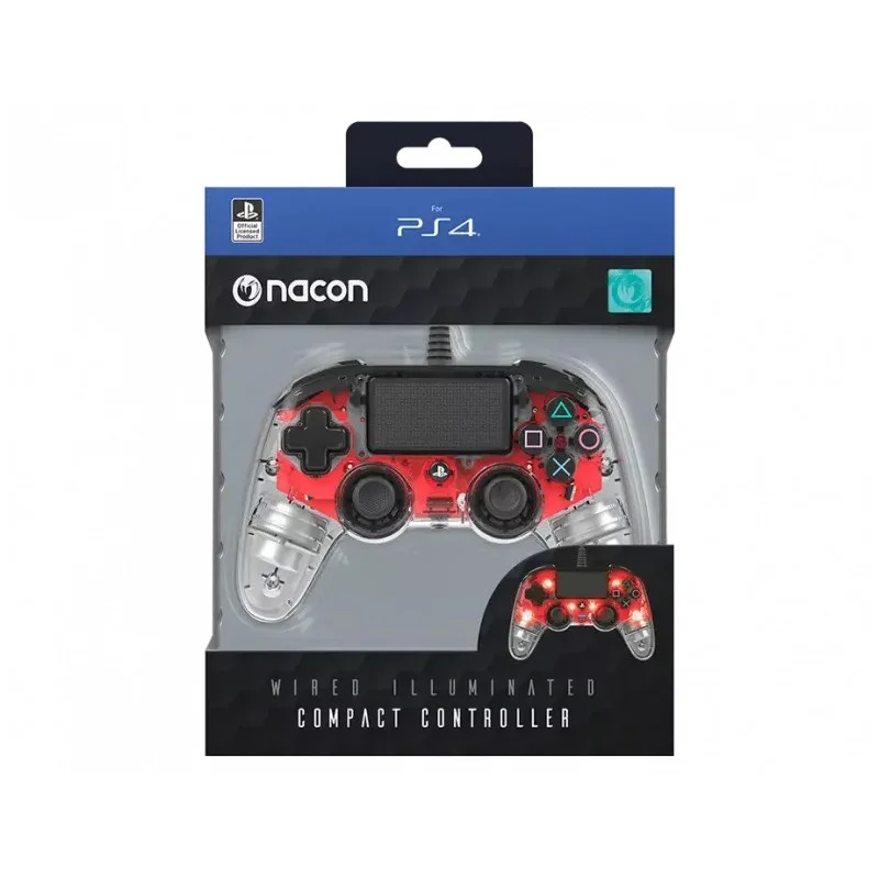 MANETTE DE JEU NACON FILAIRE POUR PS4 / Rouge - Nacon - photo 4
