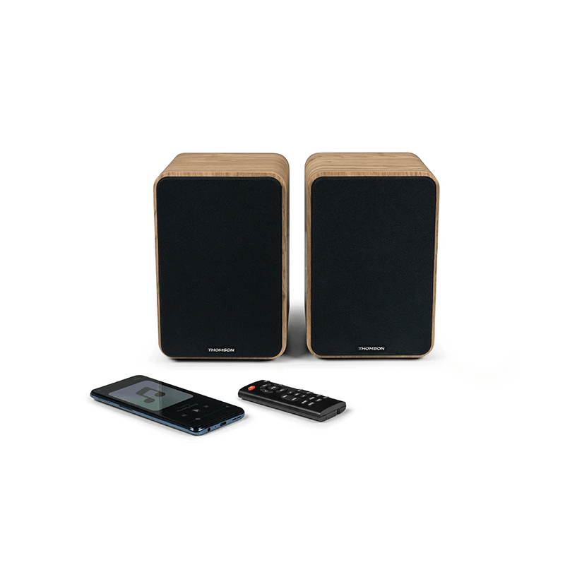 SET 2 ENCEINTES BOIS CLAIR THOMSON 100 Watts - photo 4