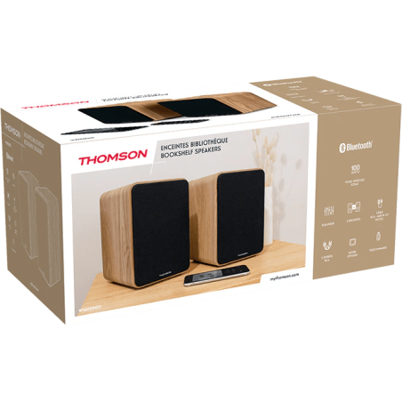 SET 2 ENCEINTES BOIS CLAIR THOMSON 100 Watts - photo 9