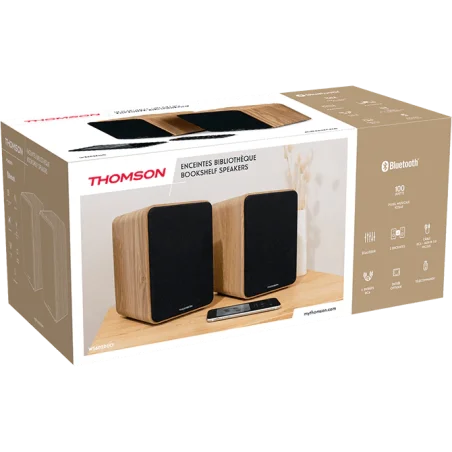 SET 2 ENCEINTES BOIS CLAIR THOMSON 100 Watts - photo 9