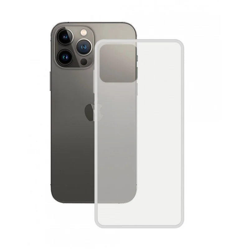 ETUI DE PROTECTION SOUPLE POUR IPHONE 14 PLUS / ANTI-EMPREINTES DIGITALES / TRANSPARENTE