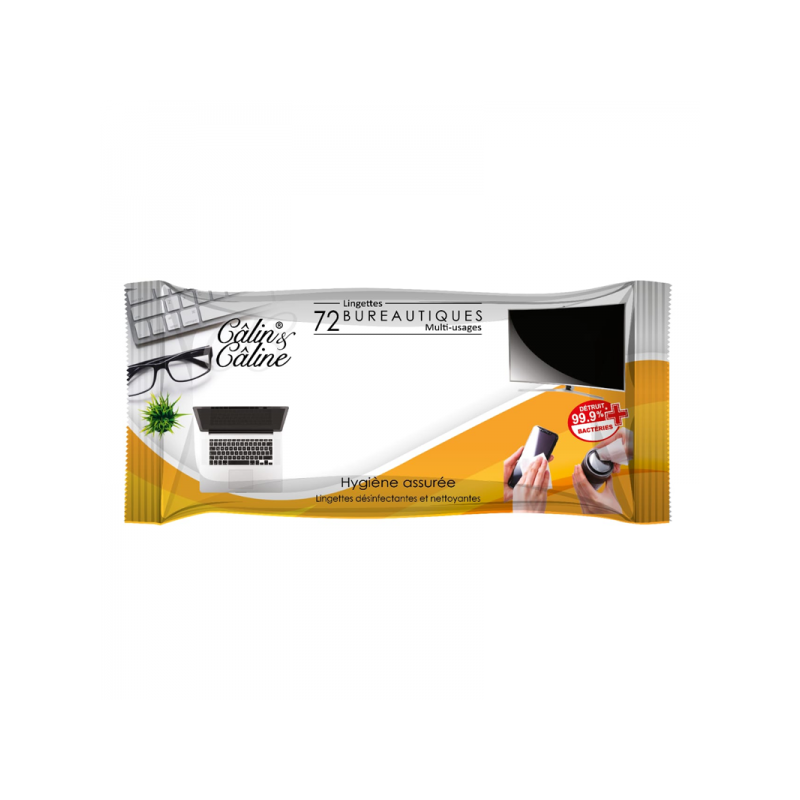 Lingette Désinfectant Hydro Alcoolique Pour Ecran (72 Lingettes) - photo 2