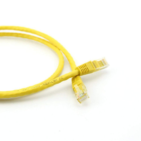 Câble réseau RJ45 Cat6 UTP 24 AWG en PVC / 0.5M Jaune - photo 3