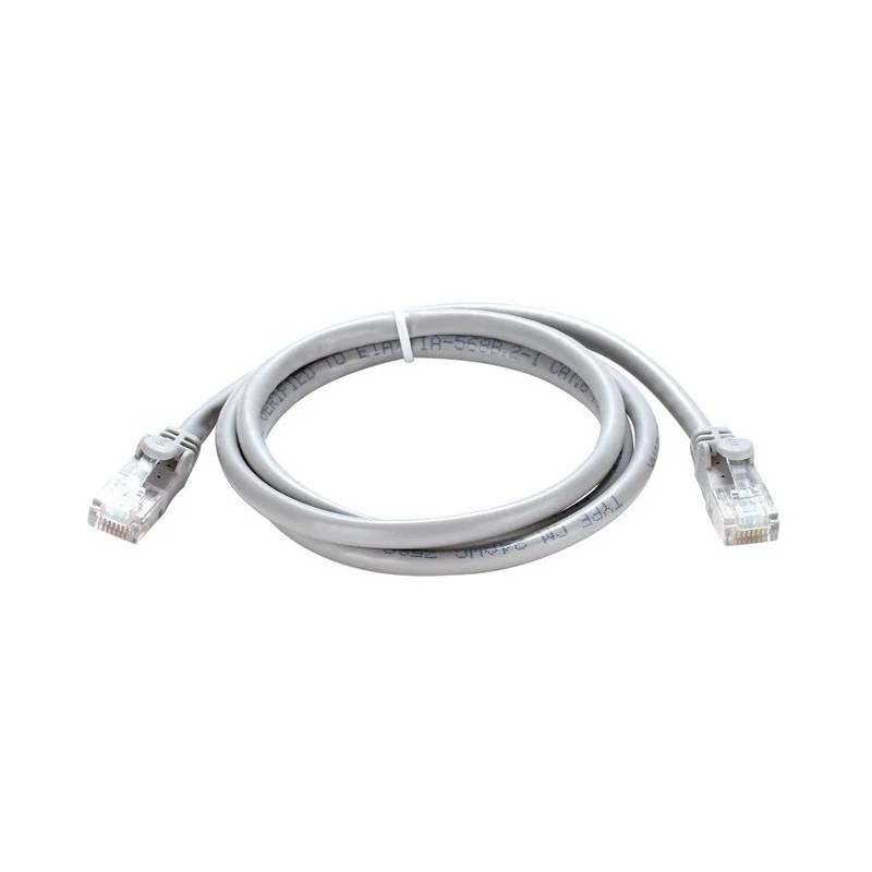 Câble RJ45 Cat6E UTP 24 Awg Round Patch Cord 2M / Gris