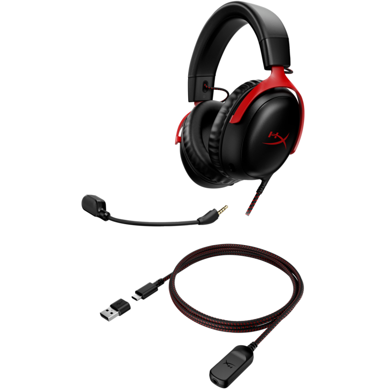 Casque Gaming HP HyperX Cloud III / Black & Red - HP - photo 6