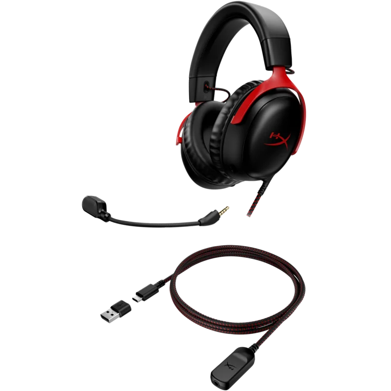 Casque Gaming HP HyperX Cloud III / Black & Red - HP - photo 6