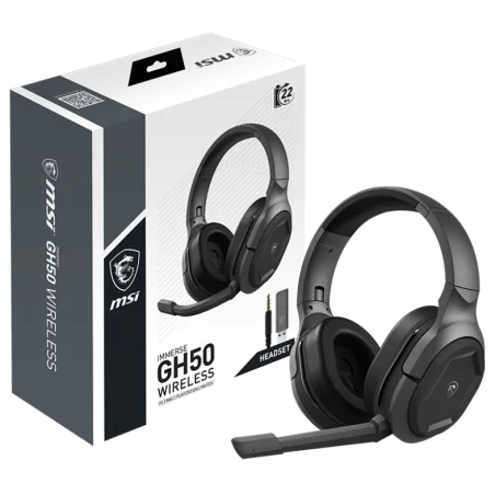 Micro-Casque Gaming Sans Fil MSI Immerse GH50 / Noir - MSI - photo 14