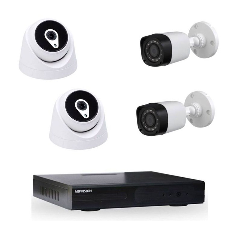 KIT DE SURVEILLANCE MIPVISION XDVR + 2 CAMERAS EXTERNES + 2 CAMERAS INTERNES 2MP - photo 2