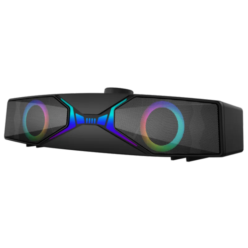 Haut Parleur Bluetooth Star Wave N-132 Rainbow / USB / 2x 3W / Noir - photo 1