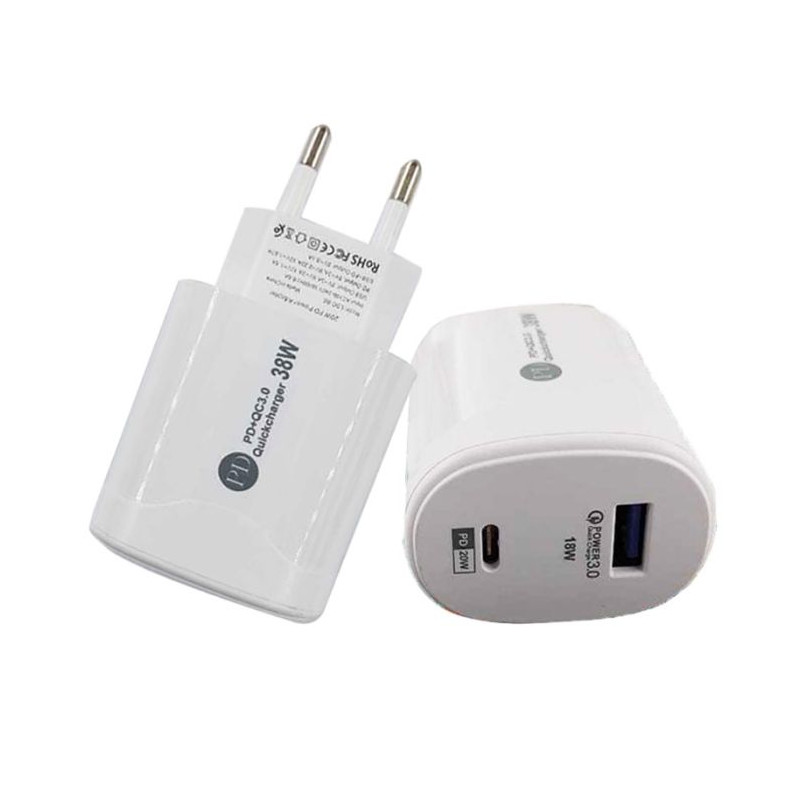 CHARGEUR BS-160 AVEC CÂBLE LIGHTNING / SMART CHARGE / NOIR - photo 1