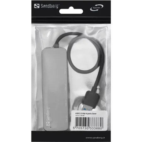 HUB USB SANDBERG USB 3.0 4 PORT / SILVER - photo 4